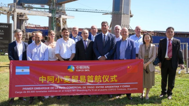 COFCO envía el 1er embarque de Trigo a China, inaugurando un nuevo flujo comercial