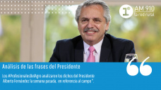 La palabra de Alberto Fernández, en referencia al Campo