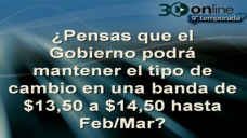 30 online B4: ¿El dolar se mantendrá entre $13,50 y 14,50 o bajará menos de 13?