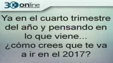 30 online B4: ¿Como ve el campo el 2017?, ¿mejor, igual o peor?; con C. Curci y R. Bindi