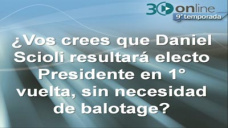 30 online B4: ¿Scioli será presidente en primera vuelta o tendremos balotage?
