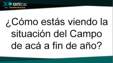 30 online B4: ¿Sos un productor optimista, pesimista o la ves pasar?; con R. Bindi y M. Portela 