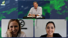 Para Lartirigoyen invertir en Talentos es el mayor reaseguro del éxito agropecuario; con D. Garat y F. Ballesi