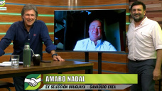 El ex jugador de la Sel. Uruguaya que hoy es un exitoso ganadero ovino y bovino; con Amaro Nadal