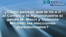 30 online B4: ¿Quien le da más confianza a los productores, Macri o Scioli ?