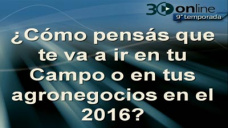 30 online B4: ¿Como crees que te va a ir en el 2016?