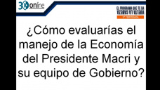 30 online B4: ¿Qué piensa el Campo de la economía Macri?; con R. Bindi y C. Curci