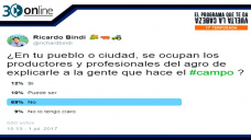 30 online B4: ¿Tenemos problemas porque el Campo no le cuenta a la gente de la ciudad?; con R. Bindi y C. Curci