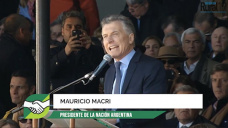 El discurso del Presidente Macri que motivó al campo en La Rural