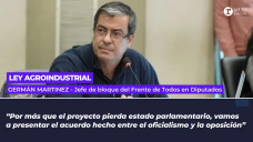 Germán Martínez, jefe de bloque del Frente de Todos en Diputados.