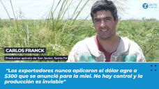 Carlos Franck, productor apícola de San Javier, Santa Fe