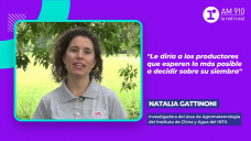 Natalia Gattinoni, Investigadora del área de Agrometeorología del Instituto de Clima y Agua del INTA.