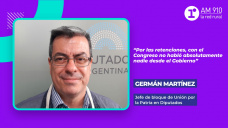 Germán Martínez, jefe de bloque de Unión por la Patria en Diputados