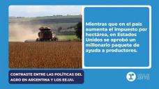 Contraste entre las políticas agropecuarias de la Argentina y los EE.UU.