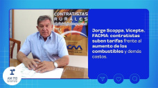 Jorge Scoppa, Vicepte. FACMA: contratistas suben tarifas frente al aumento de los combustibles y demás costos.