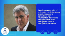 Teo Zorraquín advirtió sobre cierres de tambos y problemas para la agricultura por “aumentos de costos que ponen en duda márgenes para la campaña que viene”.