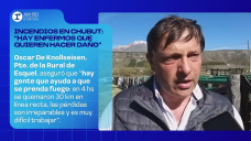 Incendios en Chubut: “hay enfermos que quieren hacer daño”