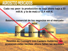 AM TV: La prod. de soja ahora bajó a 33 mill.tt. Coninagro- Las promesas están hechas, ahora faltan las acciones