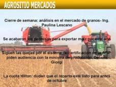 AM TV: Análisis en el mercado de granos y proyecciones para la semana que viene