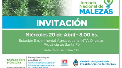 Malezas, una problemática que concentra hoy la atención de muchos en INTA Oliveros