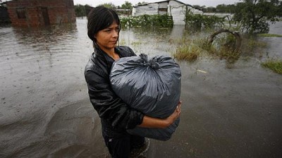 En el Litoral, la lucha es contra el agua