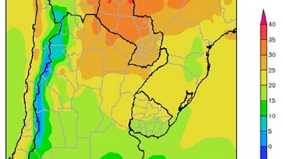 Clima: Lluvias sobre los extremos nordeste y sudoeste del área agrícola; por E. Sierra