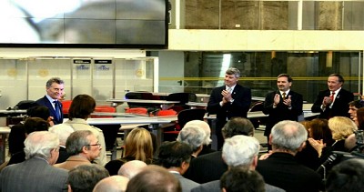 Acompañado del ministro Buryaile, Macri presidió el aniversario 162 de la BCBA