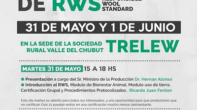 Primer taller de Responsible Wool Standard en Patagonia