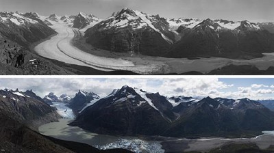 Cambio climático: el retroceso de los glaciares expuesto con crudeza