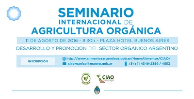 Comenzó la inscripción para el Seminario Internacional de Agricultura Orgánica