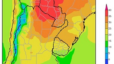 Clima: Ascenso térmico, seguido por lluvias sobre el nordeste; por E. Sierra