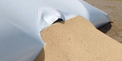 Rompen silobolsas con soja en Córdoba