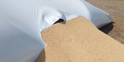 Destruyen 22 silobolsas con granos en Henderson