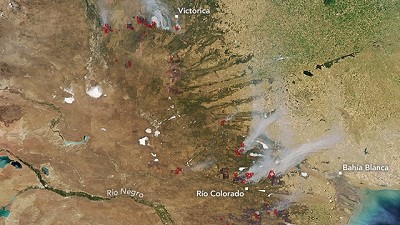 Radio: Incendios en La Pampa y Bs. As. 