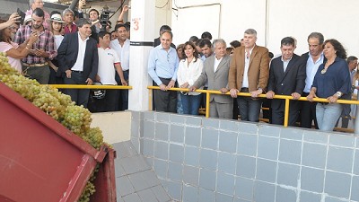 Buryaile participó del lanzamiento de la Vendimia riojana