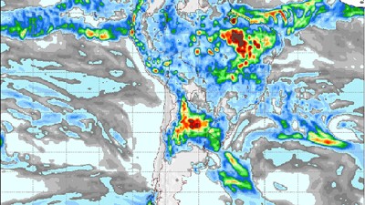 Tormentas intensas sobre el norte del país