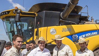 Máquinas New Holland inauguran oficialmente la cosecha de arroz 2017 en Paraguay