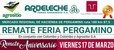 Se realizara un Remate Feria en Pergamino - Edición Aniversario