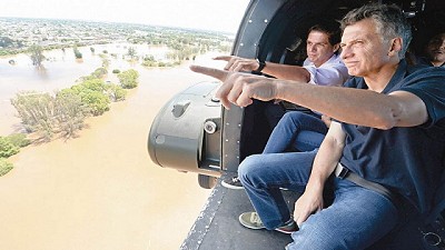Mauricio Macri visitará las zonas afectadas por las inundaciones en Tucumán