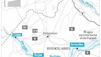 El norte bonaerense, en jaque por las lluvias y el desborde de ríos