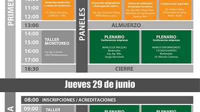 Radio: Se viene la 13ra jornada sobre manejo de plagas, enfermedades y malezas; con D. Igarzabal