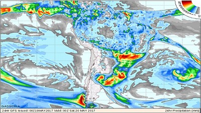 Pronóstico a corto plazo para el fin de semana del 19 al 21 de Mayo