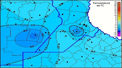 Mínimas por debajo de 6 bajo cero y más frío para el Día de la Bandera - BCR