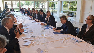 Macri recibió a la Mesa de las Carnes en Olivos