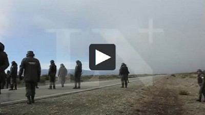 Video exclusivo: primeras imágenes del operativo de Gendarmería en el predio ocupado por mapuches