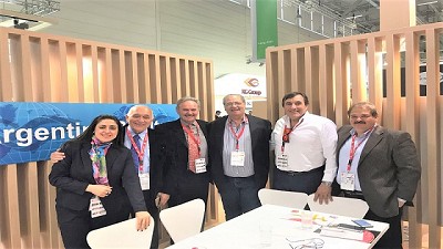 La federación de la carne partición de la feria Anuga en Alemania
