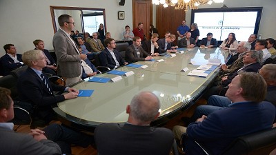Reunión en Agroindustria con empresarios alemanes