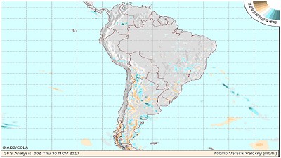 Registro de lluvias al 30 de noviembre