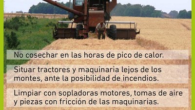 Agroindustria bonaerense capacita y emite recomendaciones a productores y contratistas rurales para prevenir incendios