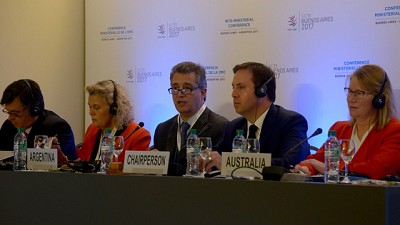Etchevehere lideró la agenda agroalimentaria en la XI Conferencia Ministerial de la OMC